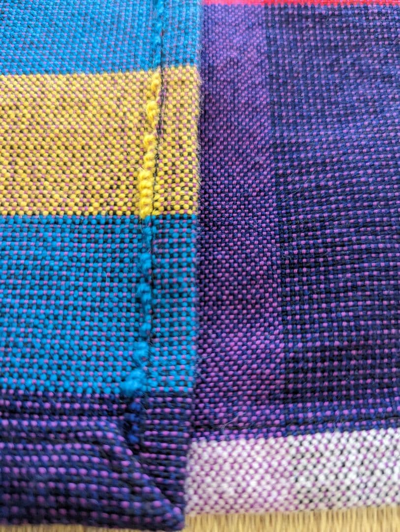 手織り　マルチカバー　こたつ上掛け　昭和レトロ　新品未使用 　特大