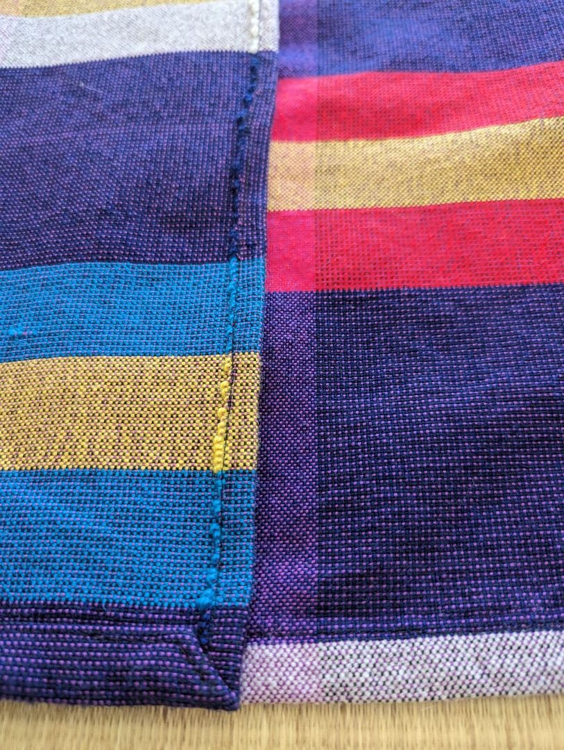 手織り　マルチカバー　こたつ上掛け　昭和レトロ　新品未使用 　特大