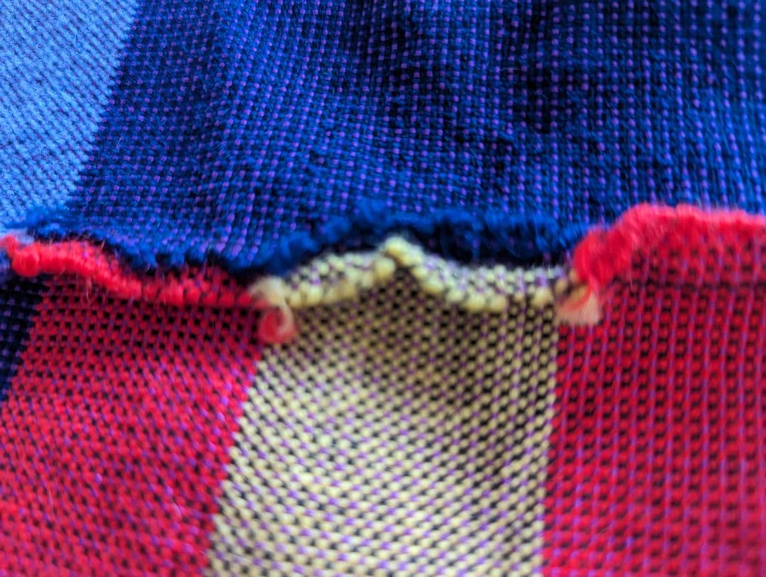 手織り　マルチカバー　こたつ上掛け　昭和レトロ　新品未使用 　特大