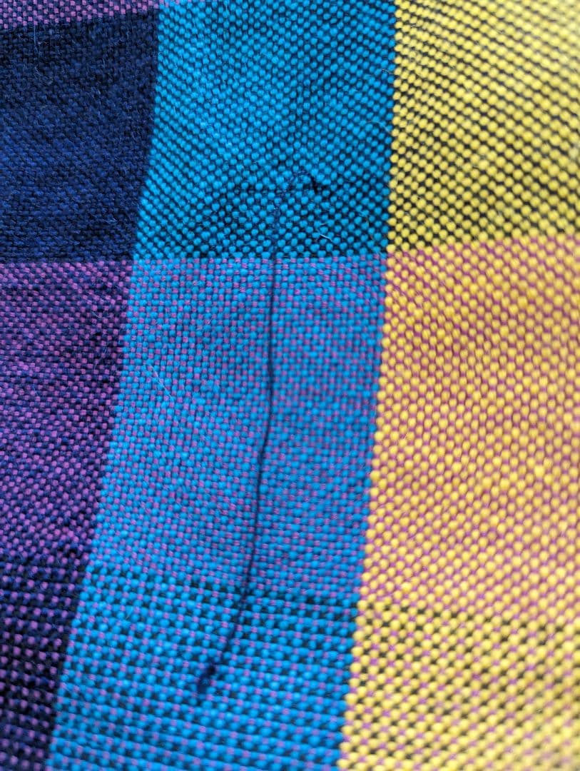 手織り　マルチカバー　こたつ上掛け　昭和レトロ　新品未使用 　特大