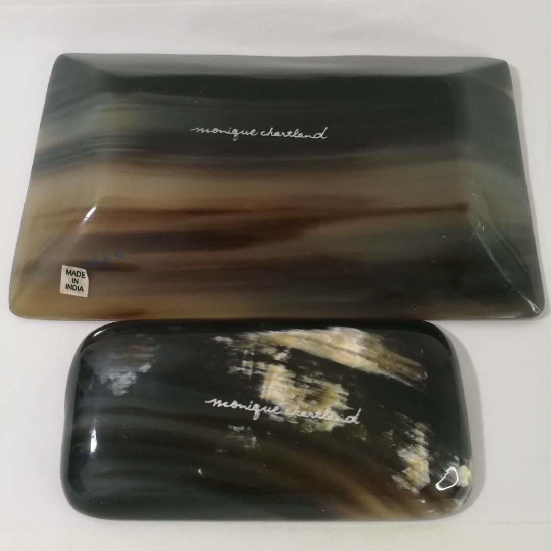 小物入れ バッファローホーン 2個セット 動物 角 　ネM306