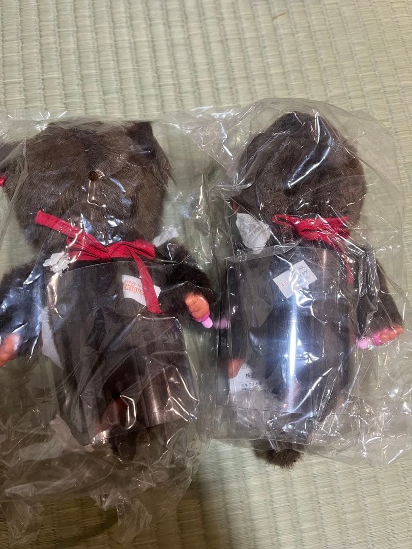 スカイラークのガストコラボ モンチッチぬいぐるみ 2体セット