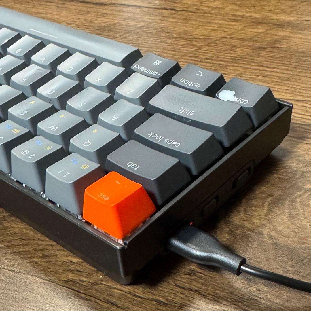 ワイヤレスキーボード Keychron K6 US配列 MacOS用 青軸