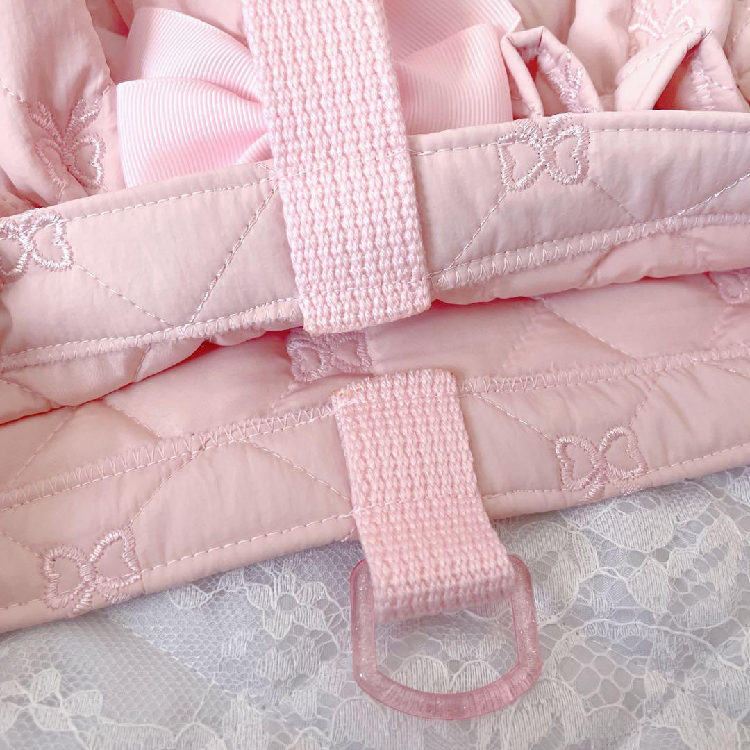 入園入学準備品3点セット❤︎リボン柄キルティング(ベビーピンク)
