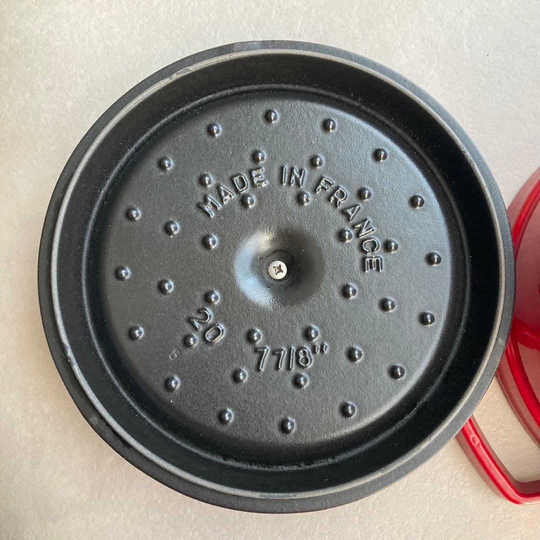 STAUB 鋳鉄製 両手鍋 20cm レッド