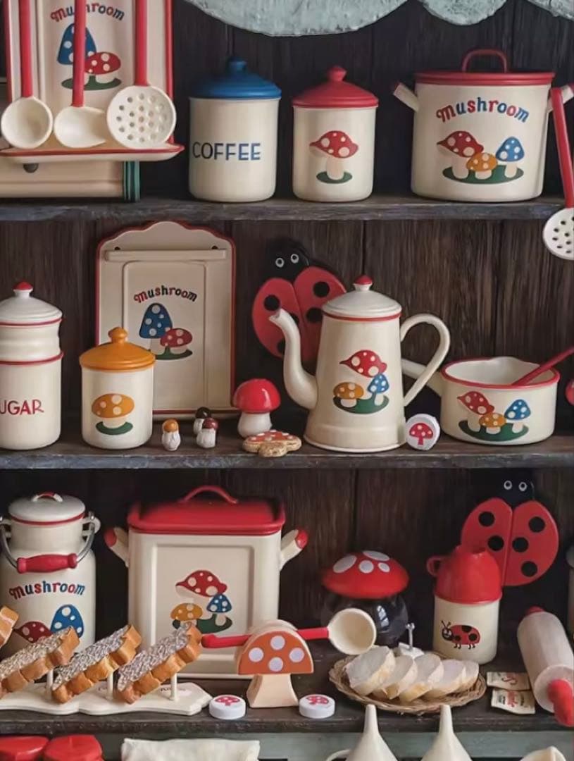 ミニチュア　キッチン雑貨　西洋雑貨全6種セット　ドールハウス 1/6