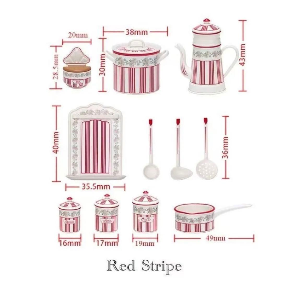 ミニチュア　キッチン雑貨　西洋雑貨全6種セット　ドールハウス 1/6