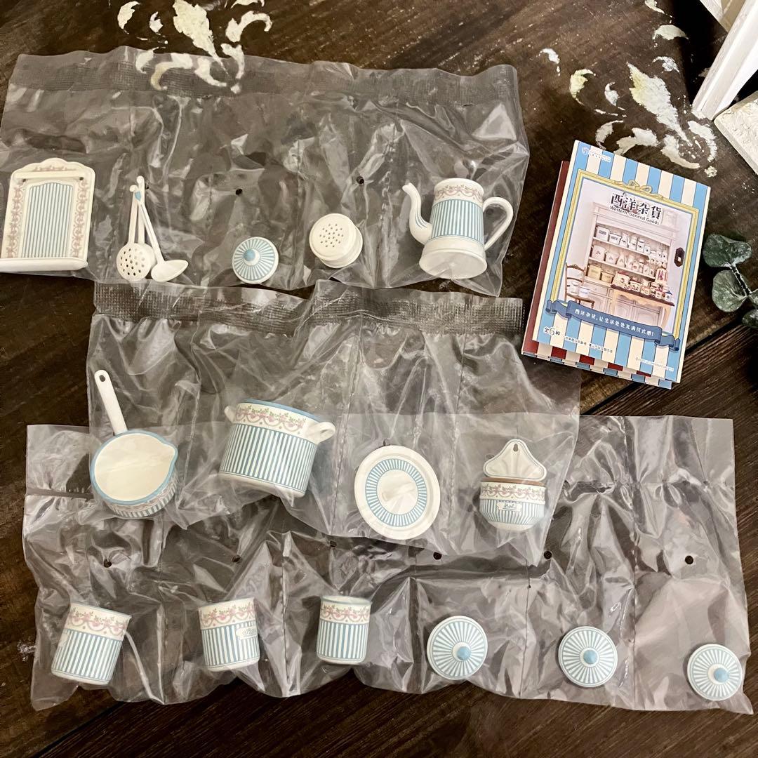 ミニチュア　キッチン雑貨　西洋雑貨全6種セット　ドールハウス 1/6