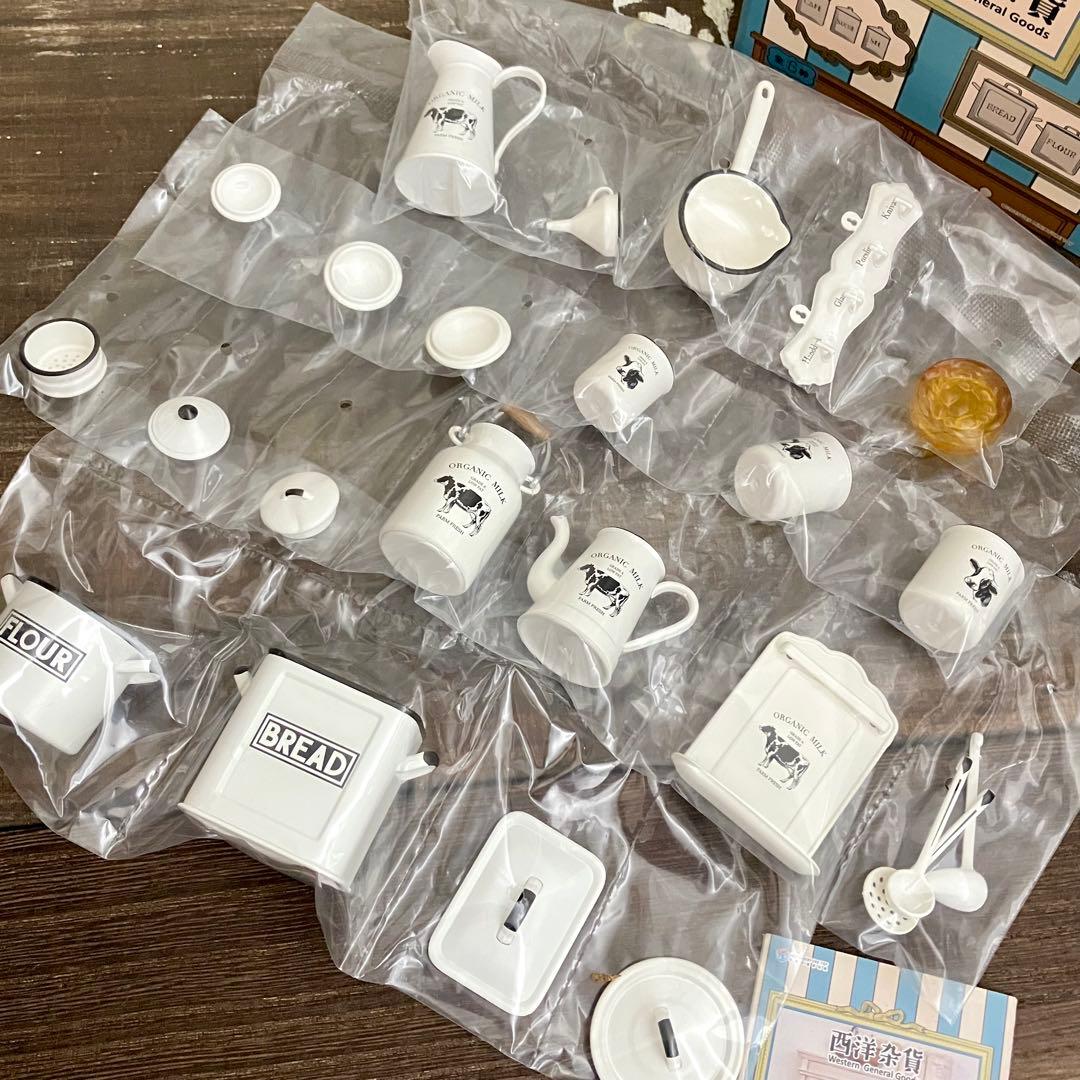 ミニチュア　キッチン雑貨　西洋雑貨全6種セット　ドールハウス 1/6