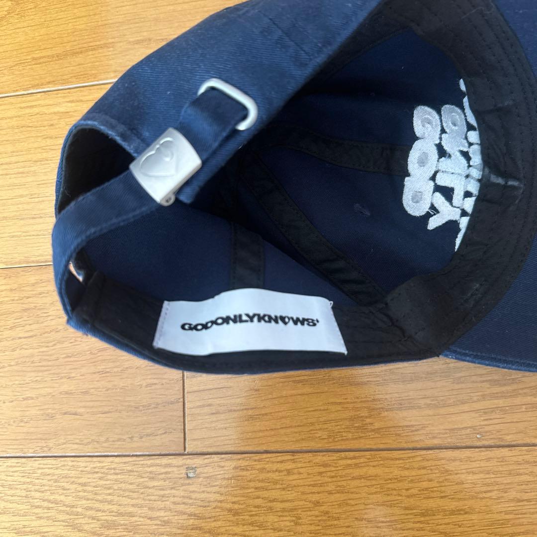 岩田剛典　GODONLYKNOWS キャップ ネイビー LOGO CAP 帽子