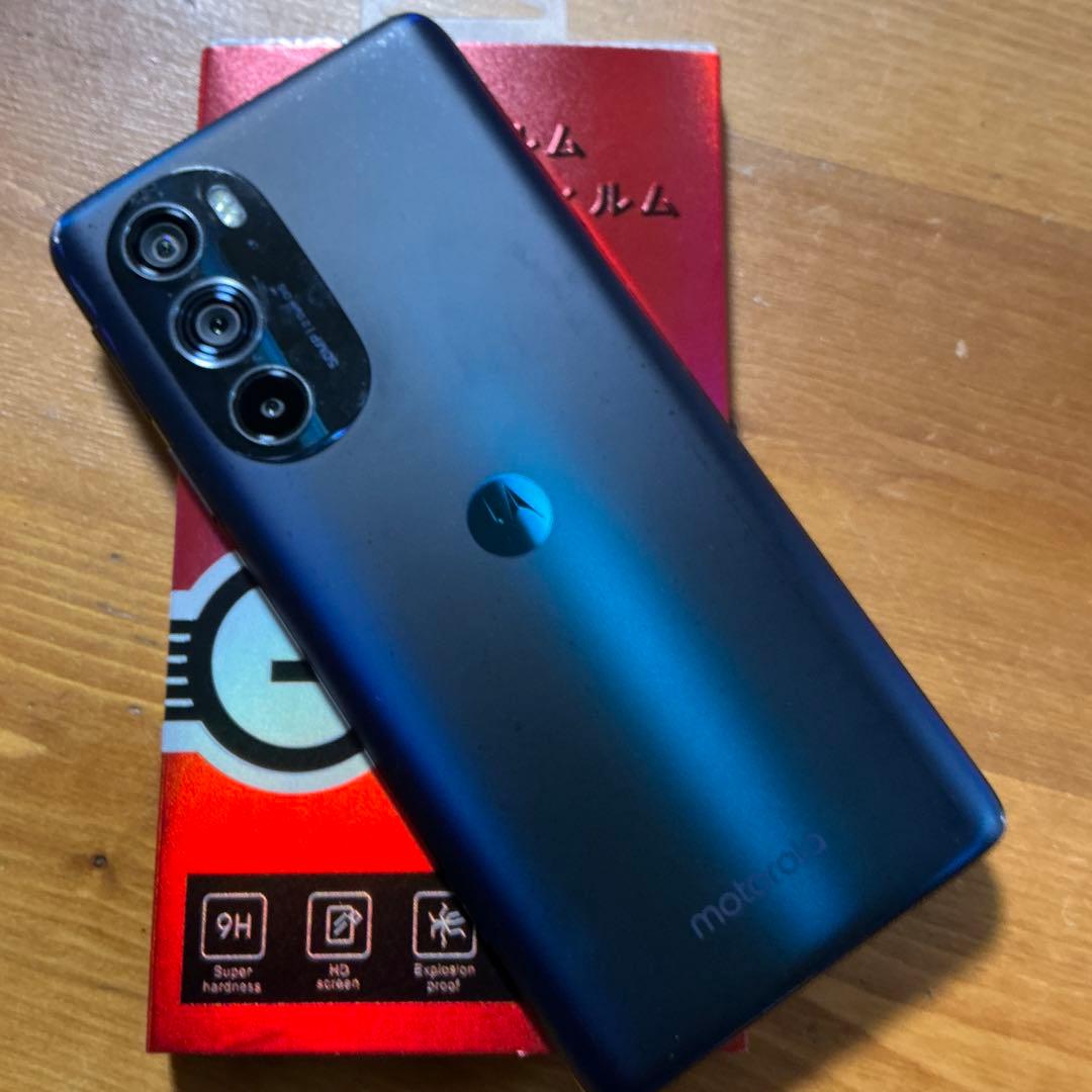 画面割れ motorola edge 30 pro 128gb コスモブルー