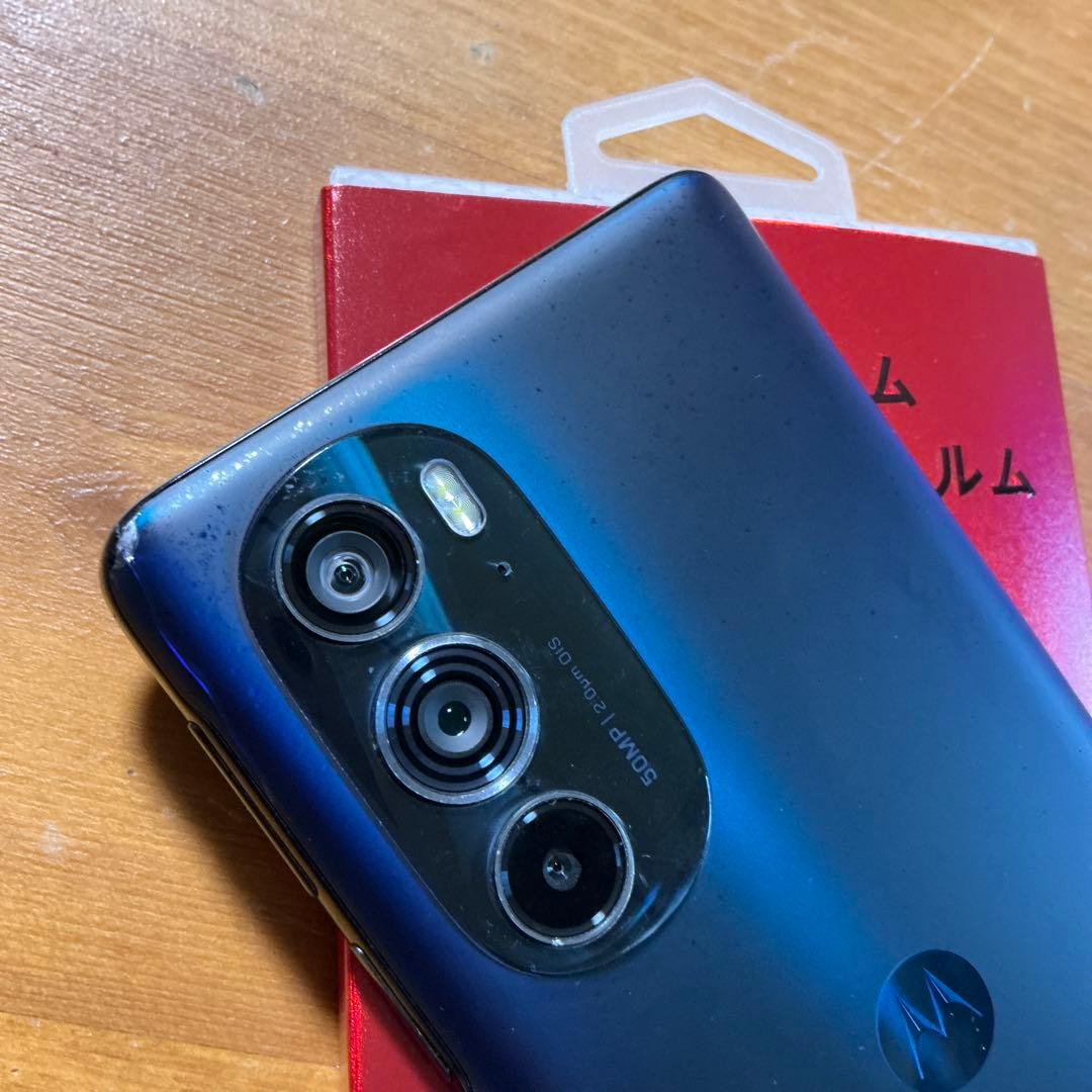 画面割れ motorola edge 30 pro 128gb コスモブルー