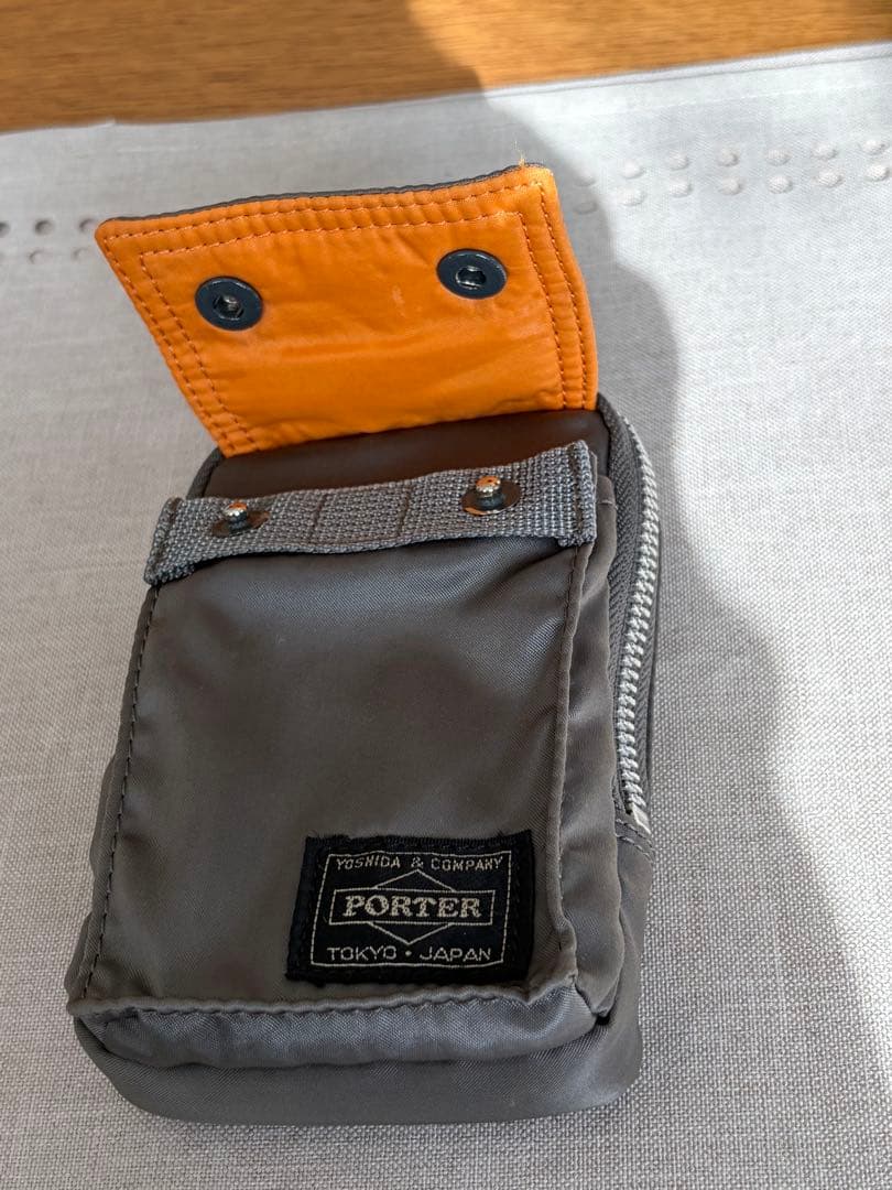 ◾️PORTER◾️ポーター　タンカー　ポーチ　シルバーグレー