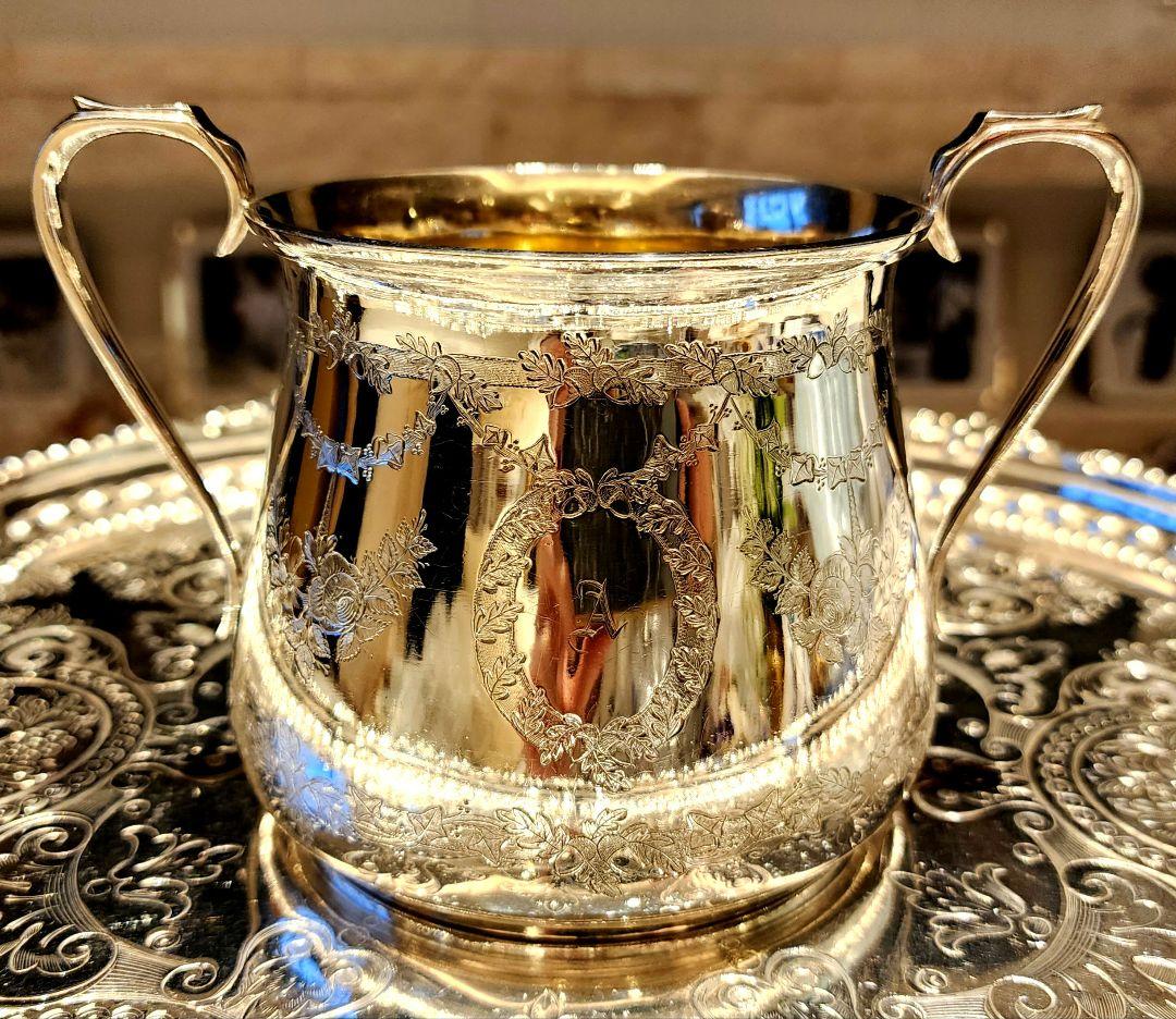 純銀P 22 ヴィクトリアンティーセット アンティーク ポット シルバープレート