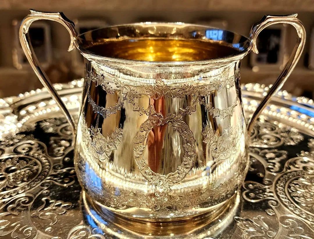 純銀P 22 ヴィクトリアンティーセット アンティーク ポット シルバープレート