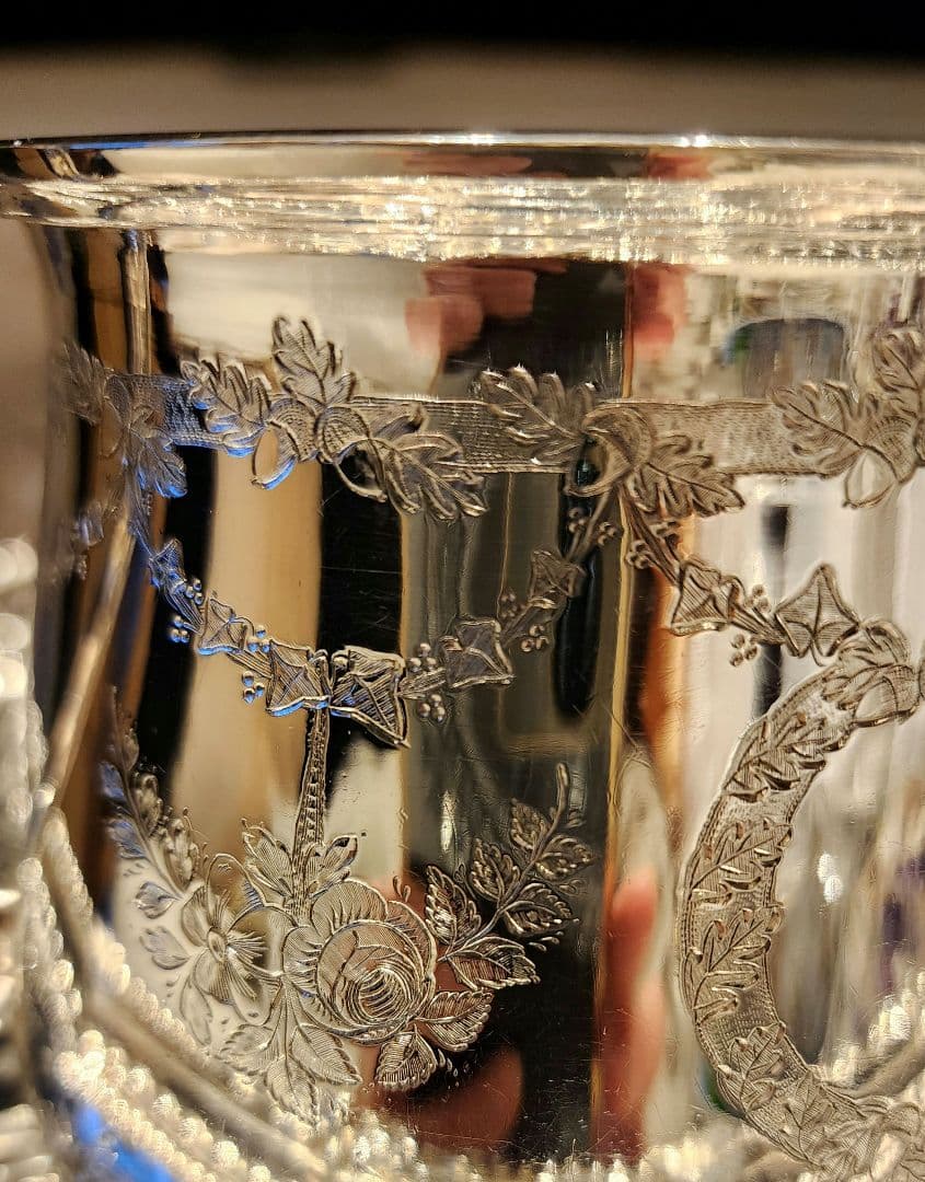 純銀P 22 ヴィクトリアンティーセット アンティーク ポット シルバープレート