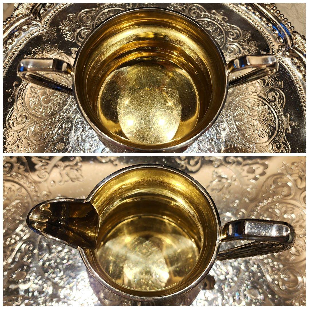 純銀P 22 ヴィクトリアンティーセット アンティーク ポット シルバープレート