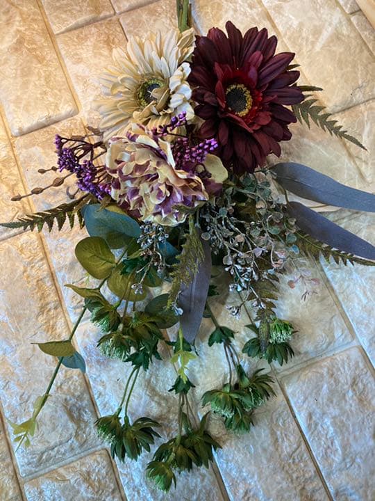 光触媒　人工観葉植物　ウォールグリーン　造花　インテリア　スワッグ5731