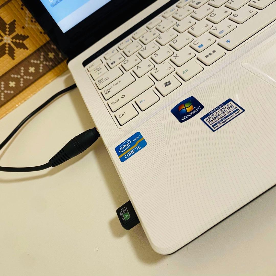Y874 ASUSノートパソコン i7 SSD高速 Windows11オフィス付