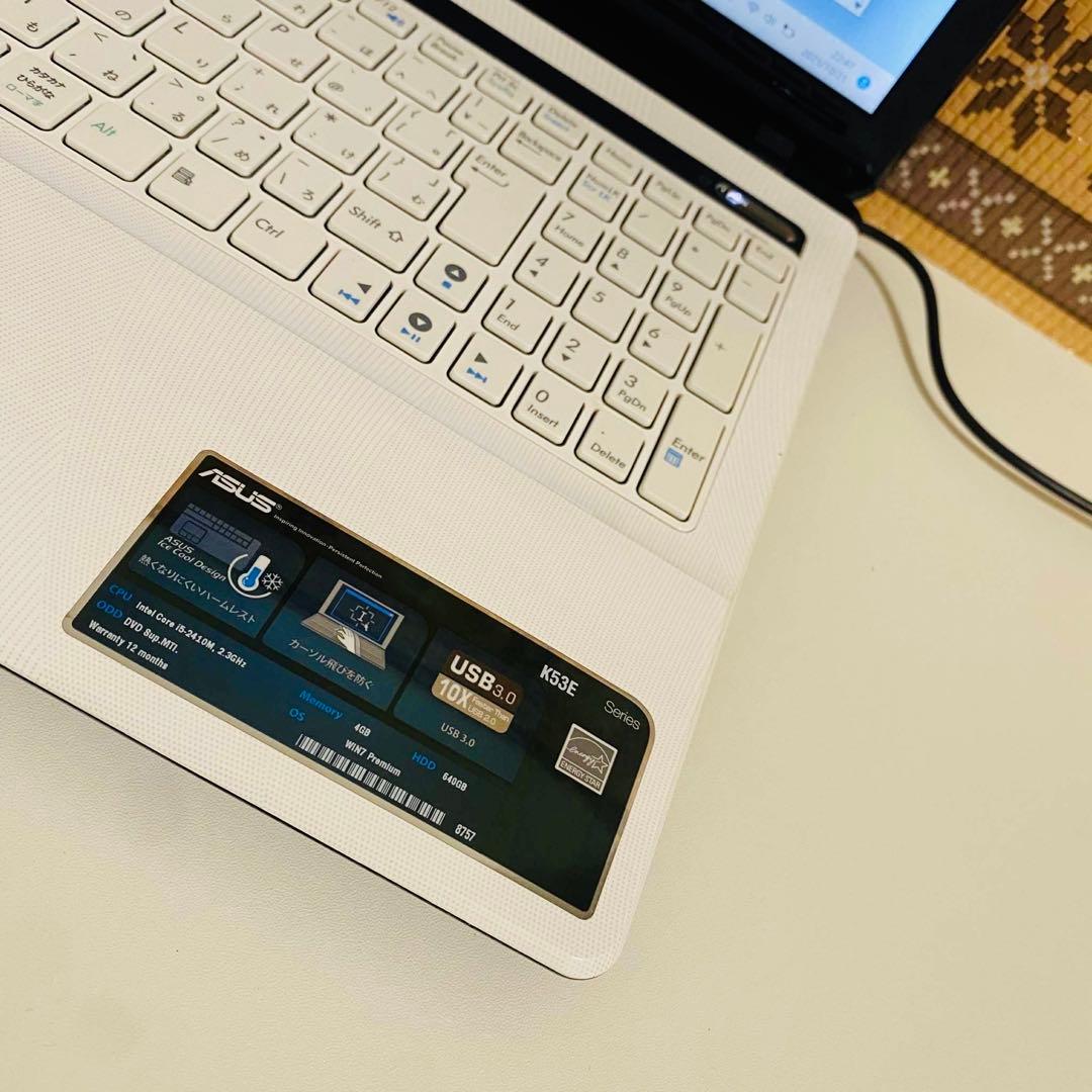Y874 ASUSノートパソコン i7 SSD高速 Windows11オフィス付