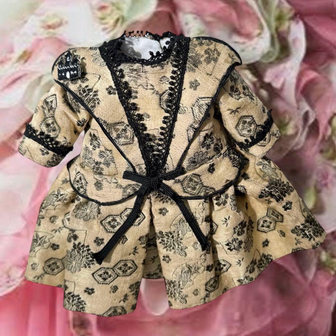 ビスクドール ブリュ ジュン 作家様　ミニョネット ドレス ボネ ウィッグ 2個