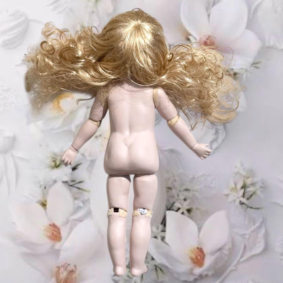 ビスクドール ブリュ ジュン 作家様　ミニョネット ドレス ボネ ウィッグ 2個