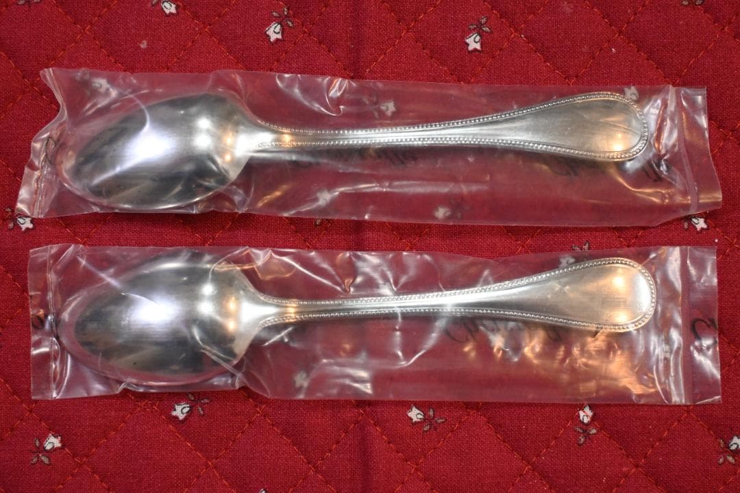 ＊Christofle＊ クリストフル コーヒースプーン パール 2点セット共箱