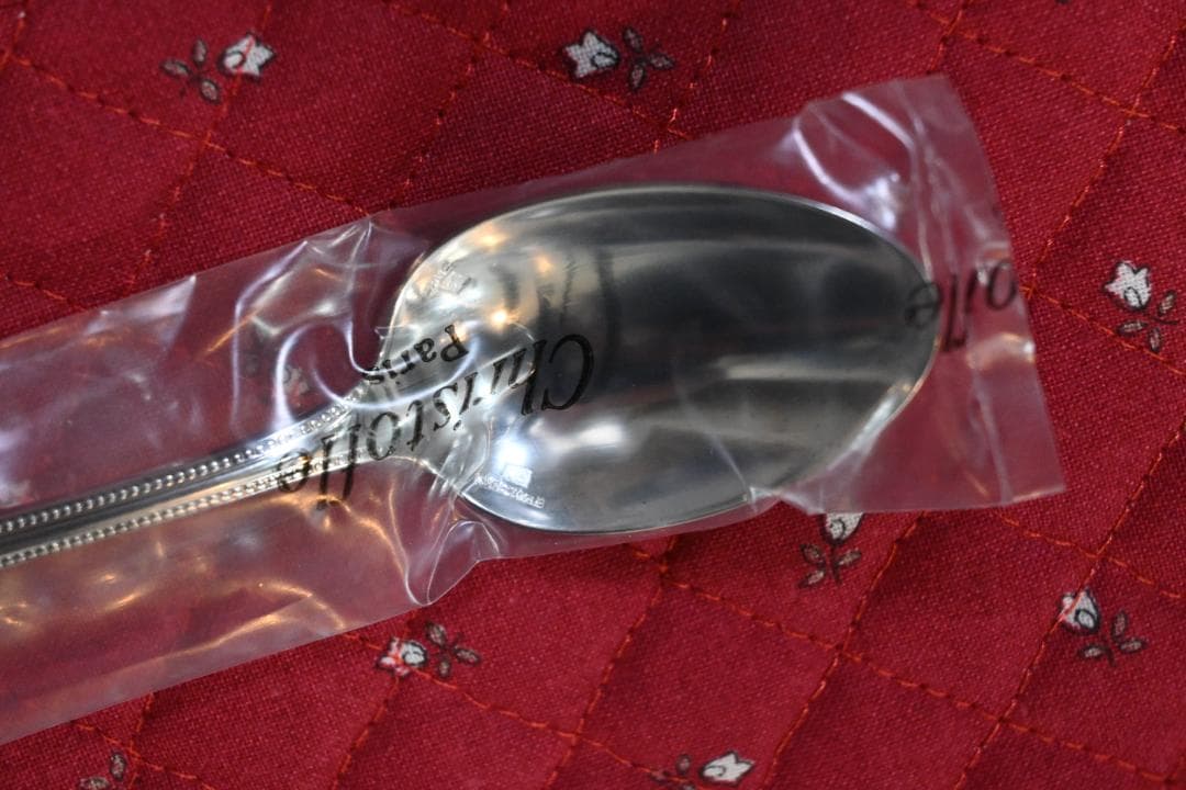 ＊Christofle＊ クリストフル コーヒースプーン パール 2点セット共箱