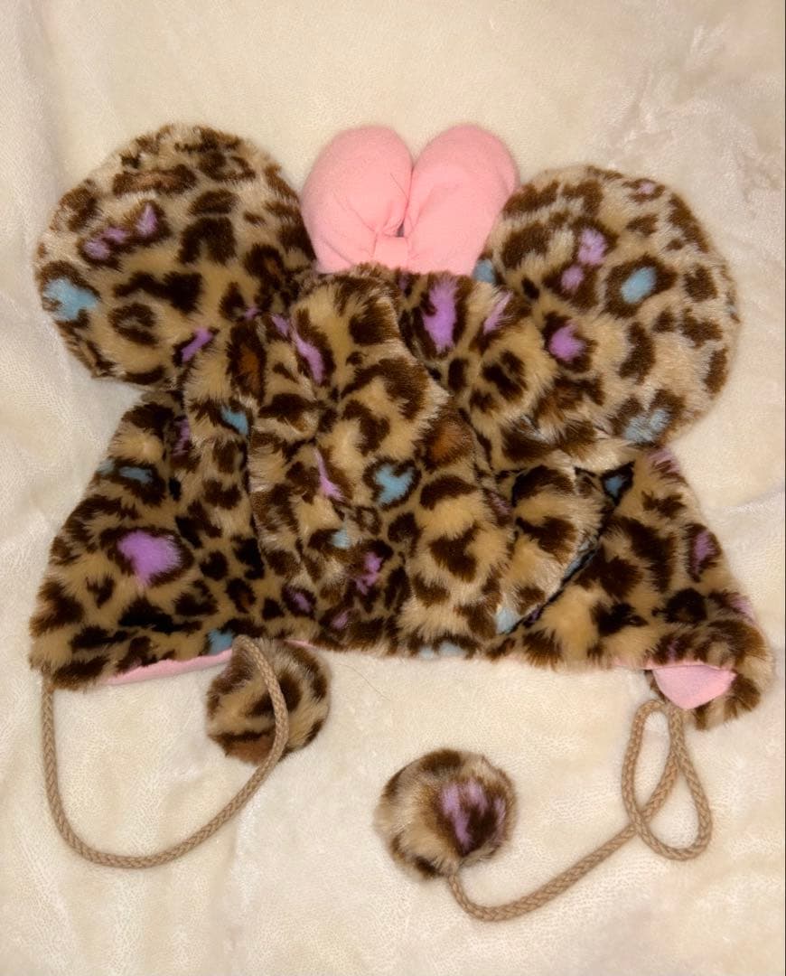ディズニー ファンキャップ ヒョウ柄ファンキャップ 茶色