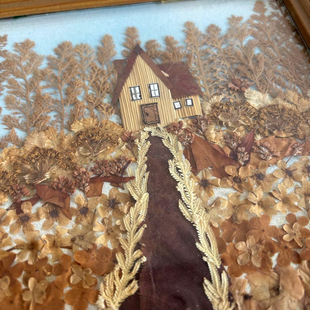 押し花　押花　アート　絵画　インテリア　美術　工芸　風景画　貼り絵