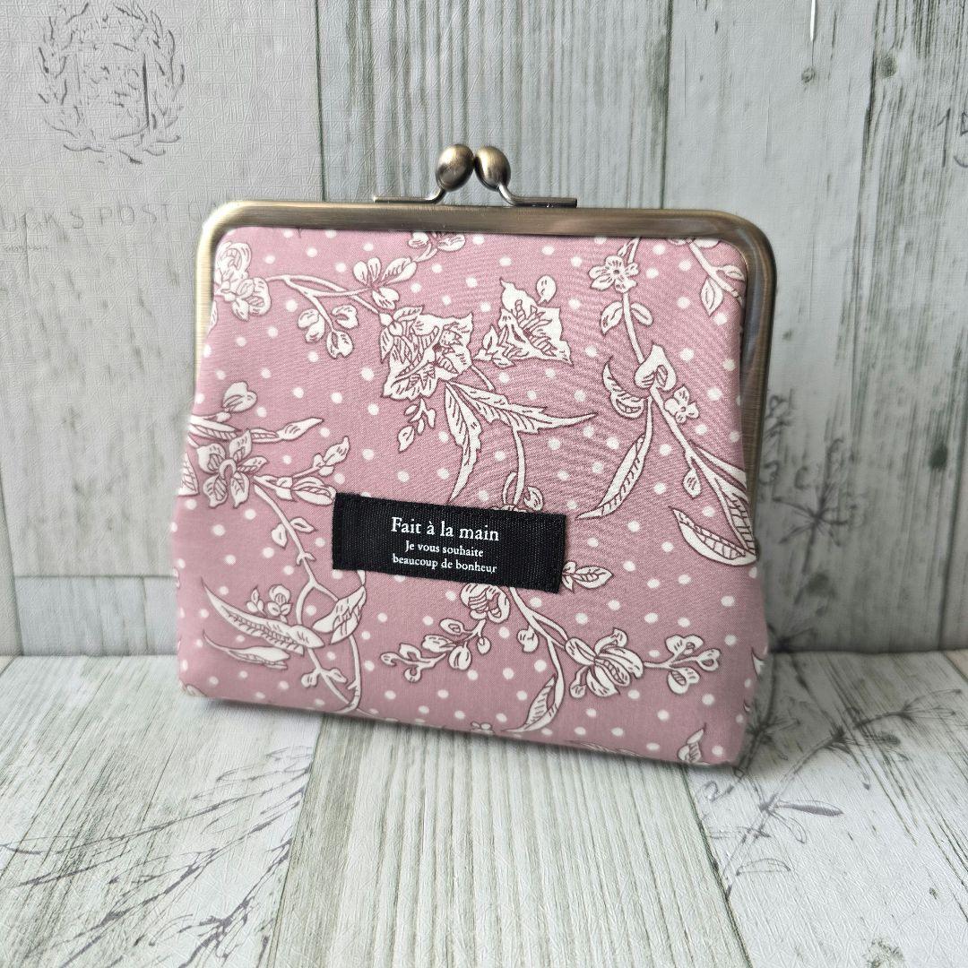 ハンドメイド がま口財布 蛇腹がま口 がま口 リバティ マロリー