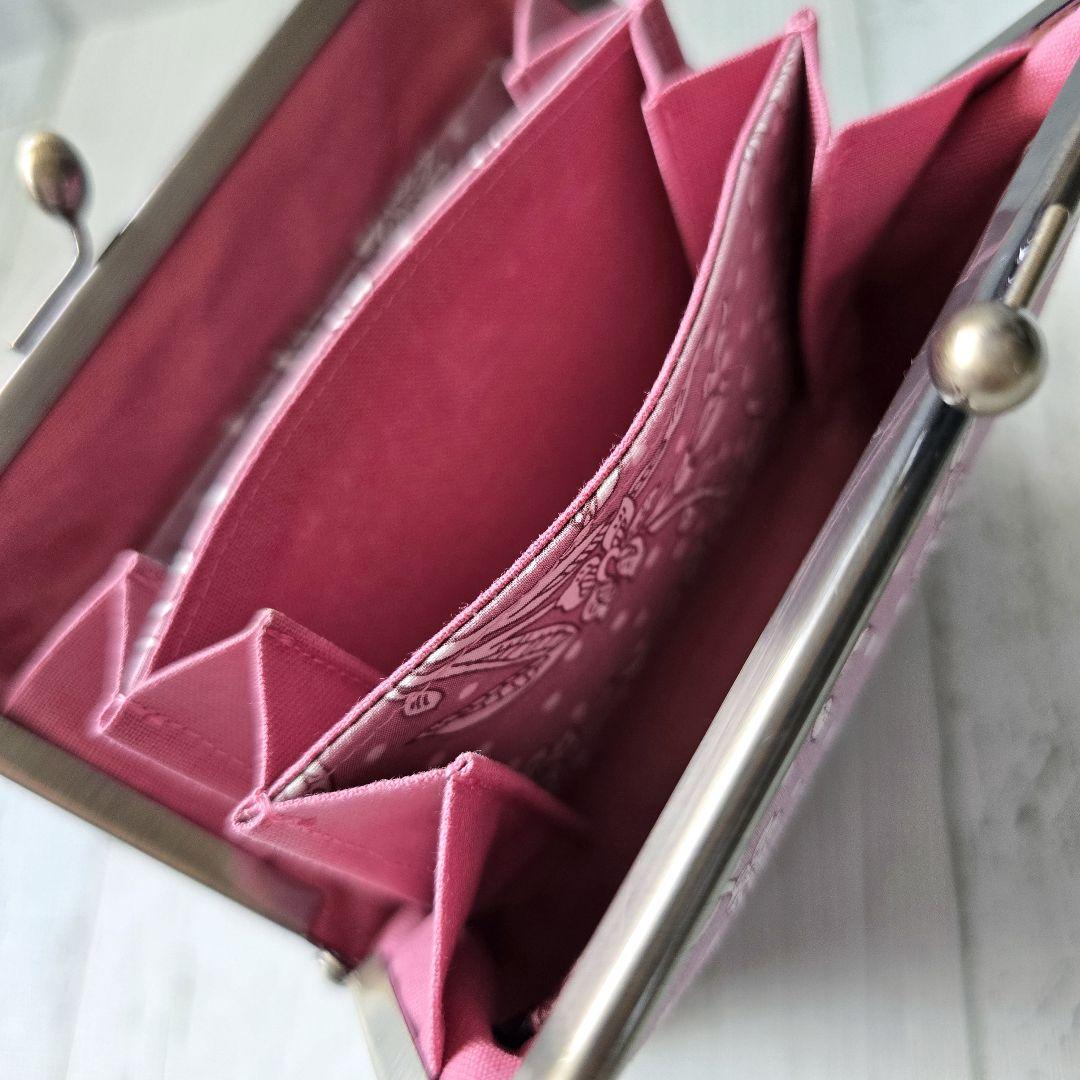 ハンドメイド がま口財布 蛇腹がま口 がま口 リバティ マロリー
