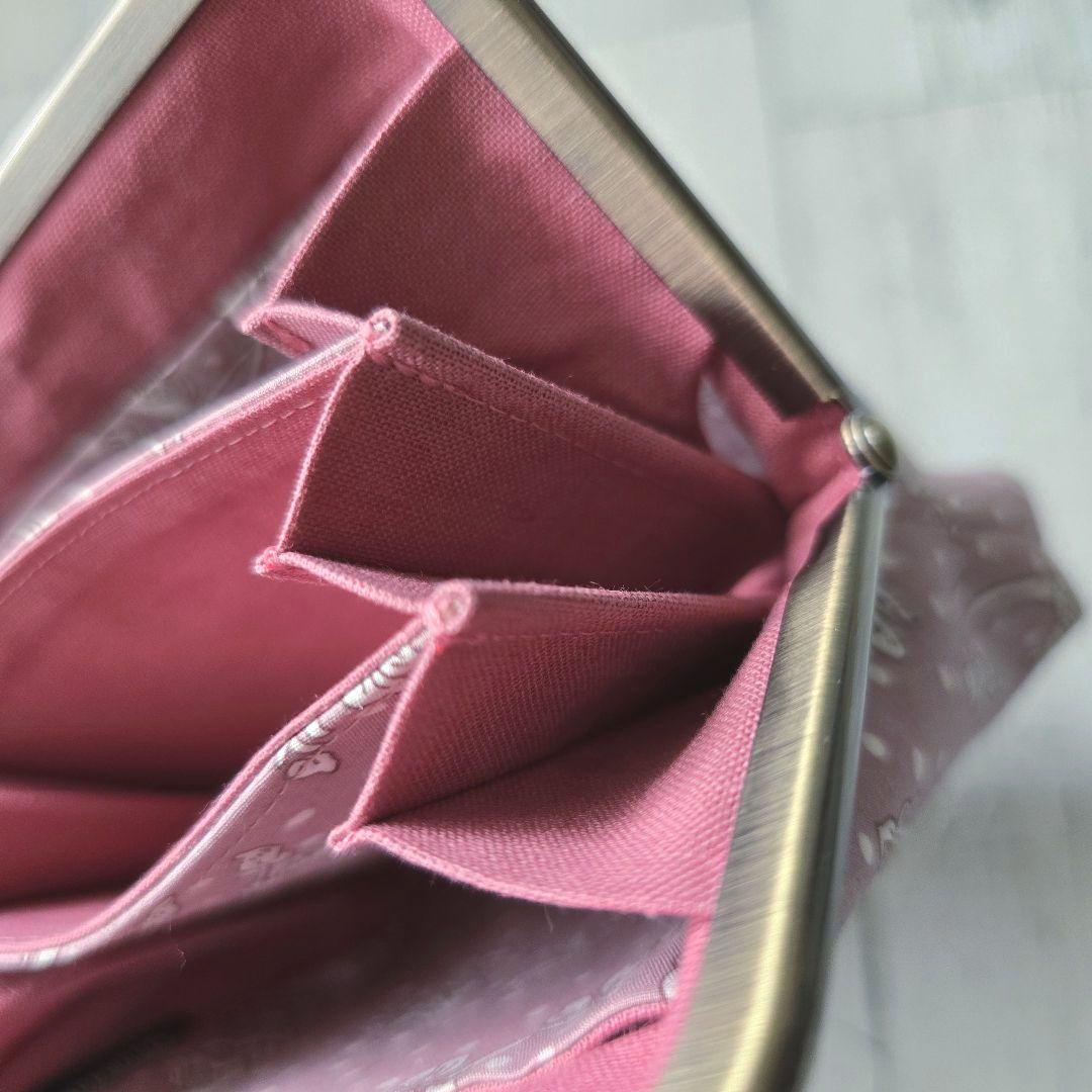 ハンドメイド がま口財布 蛇腹がま口 がま口 リバティ マロリー