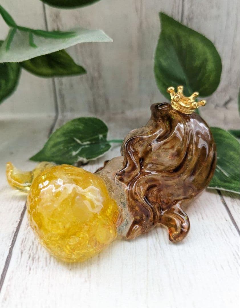 【桃】葉っぱ付き！ローズクォーツのかばちゃん形オルゴナイト☆他９点