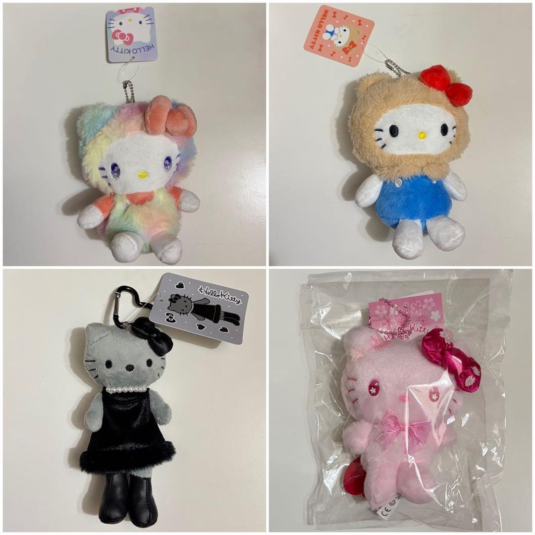 定価以下♡ ハローキティ ぬいぐるみ 4体 マスコット【購入時コメント不要です】