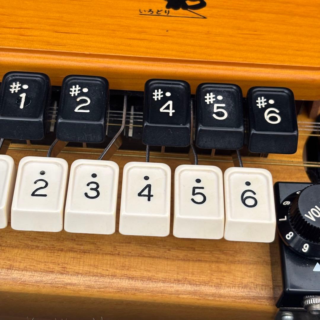 希少　全音　電気大正琴　彩　いろどり　付属品　ハードケース　音出し確認済み