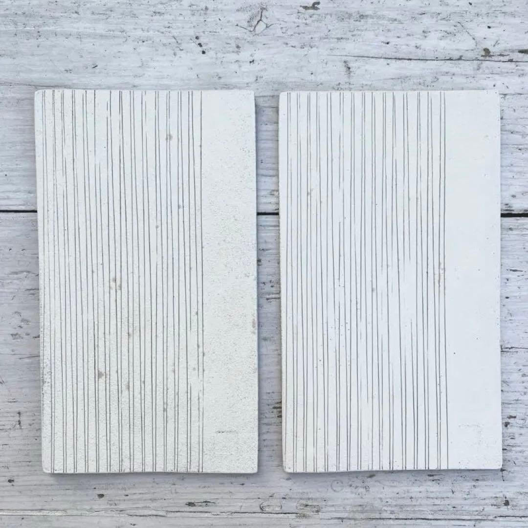 Tetsuta Okada様ご購入用　【訳あり】佐藤崇　葉々窯　長角皿4枚セット