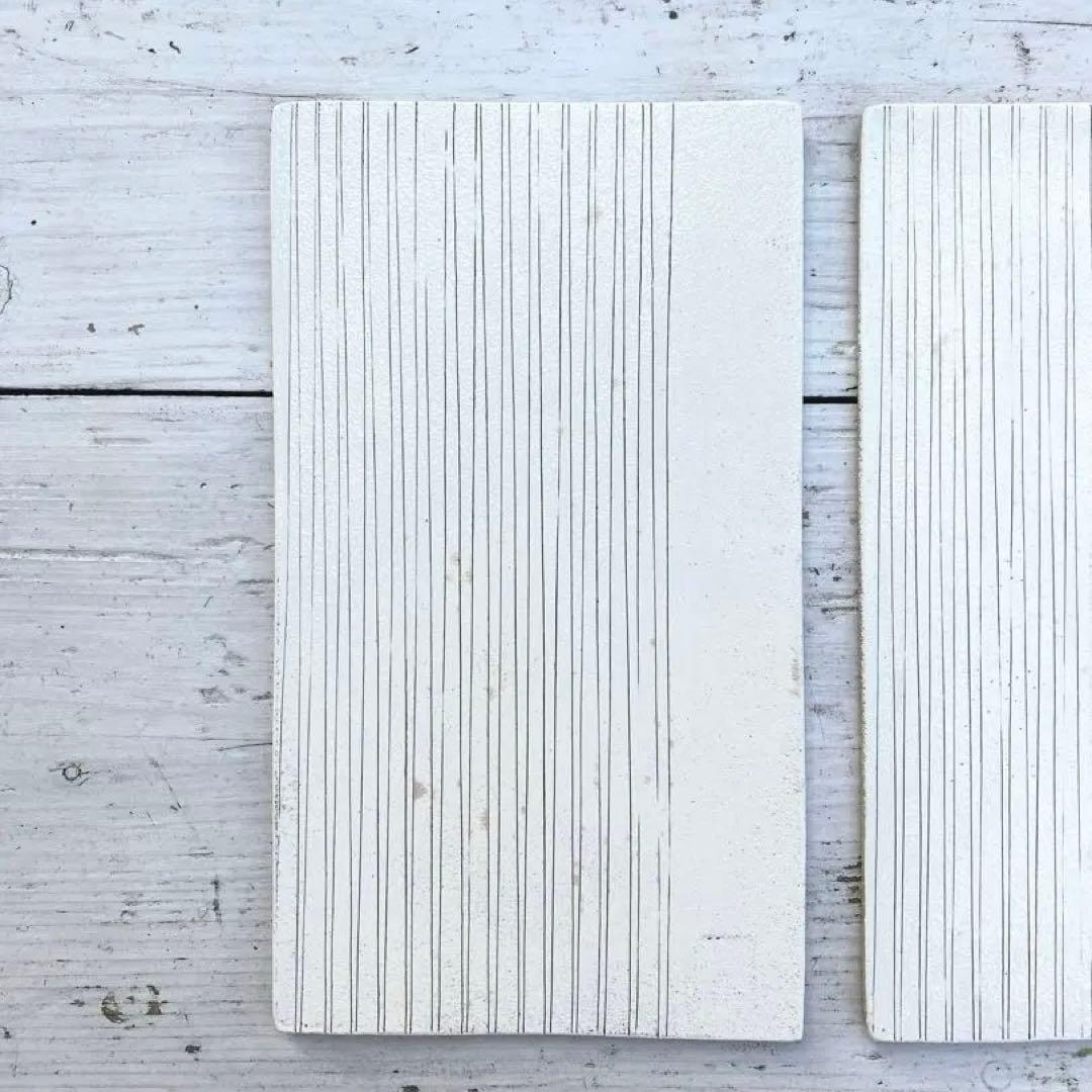 Tetsuta Okada様ご購入用　【訳あり】佐藤崇　葉々窯　長角皿4枚セット