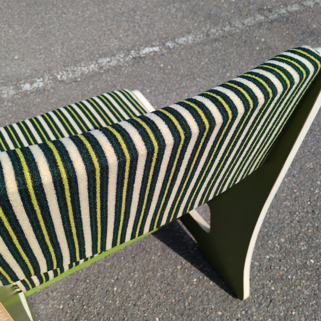 昭和レトロ ストライプ モケット チェア② ベルベット カリモク マルニ カフェ