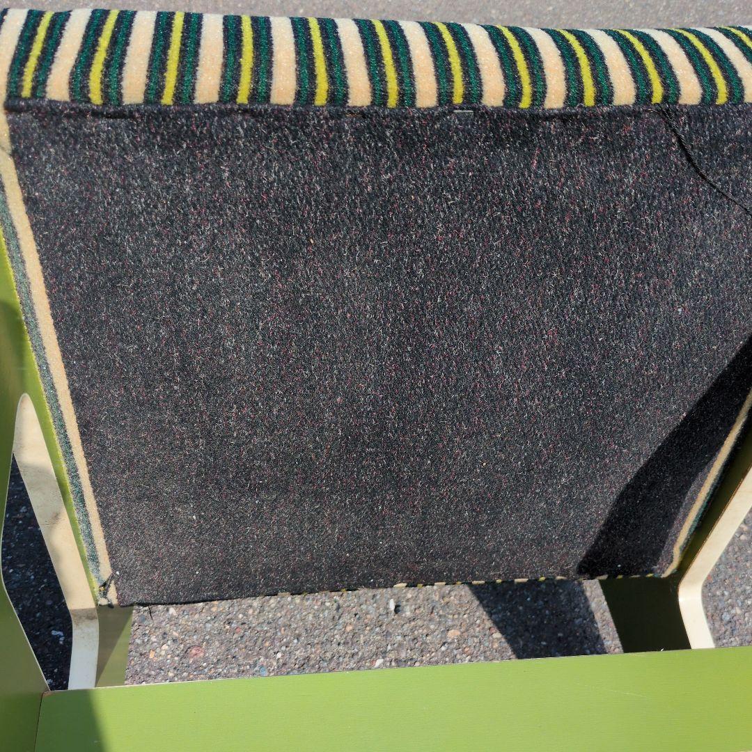 昭和レトロ ストライプ モケット チェア② ベルベット カリモク マルニ カフェ