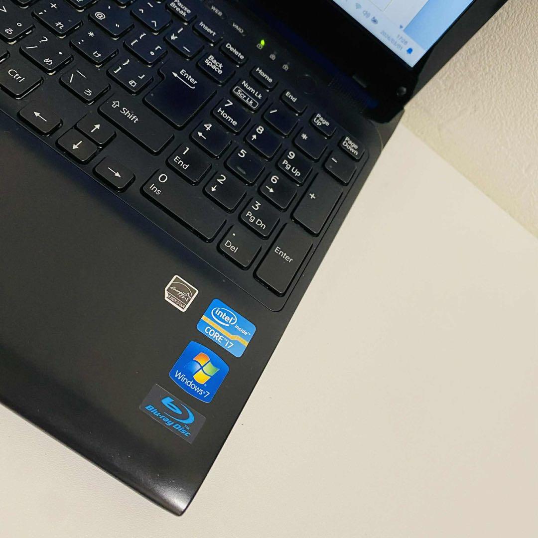 Y129 SonyVaioノートパソコン i7メモリ8G高速 Windows11