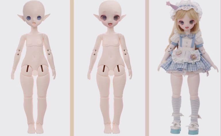 AX502 BJD 1/4 ドール本体 JiuMi 球体関節人形 ハンドメイド