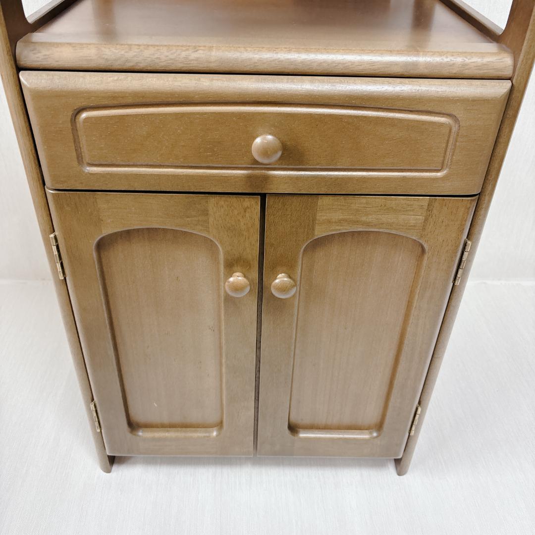 【美品】karimoku カリモク サイドチェスト 電話台 コンセント付 木製