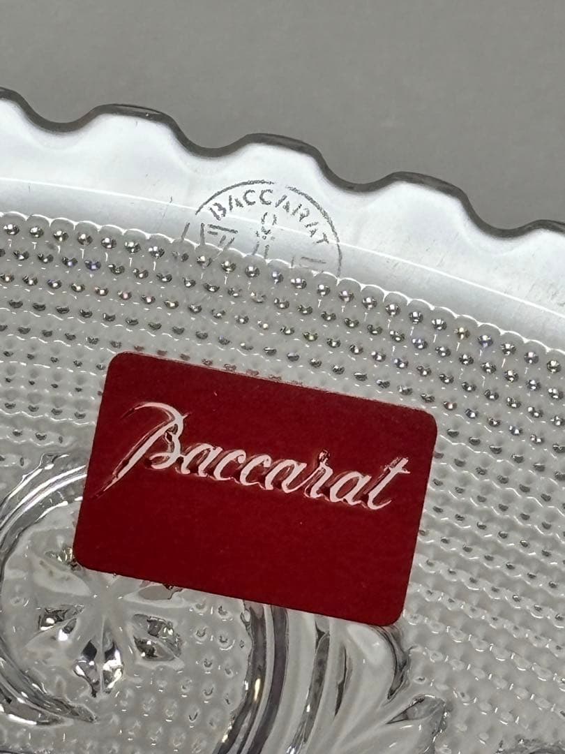 Baccarat バカラ　アラベスク　プレート　20cm