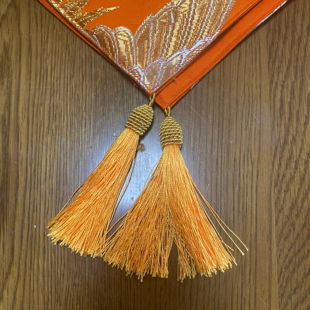 テーブルランナー「金銀鳳凰」　帯リメイク