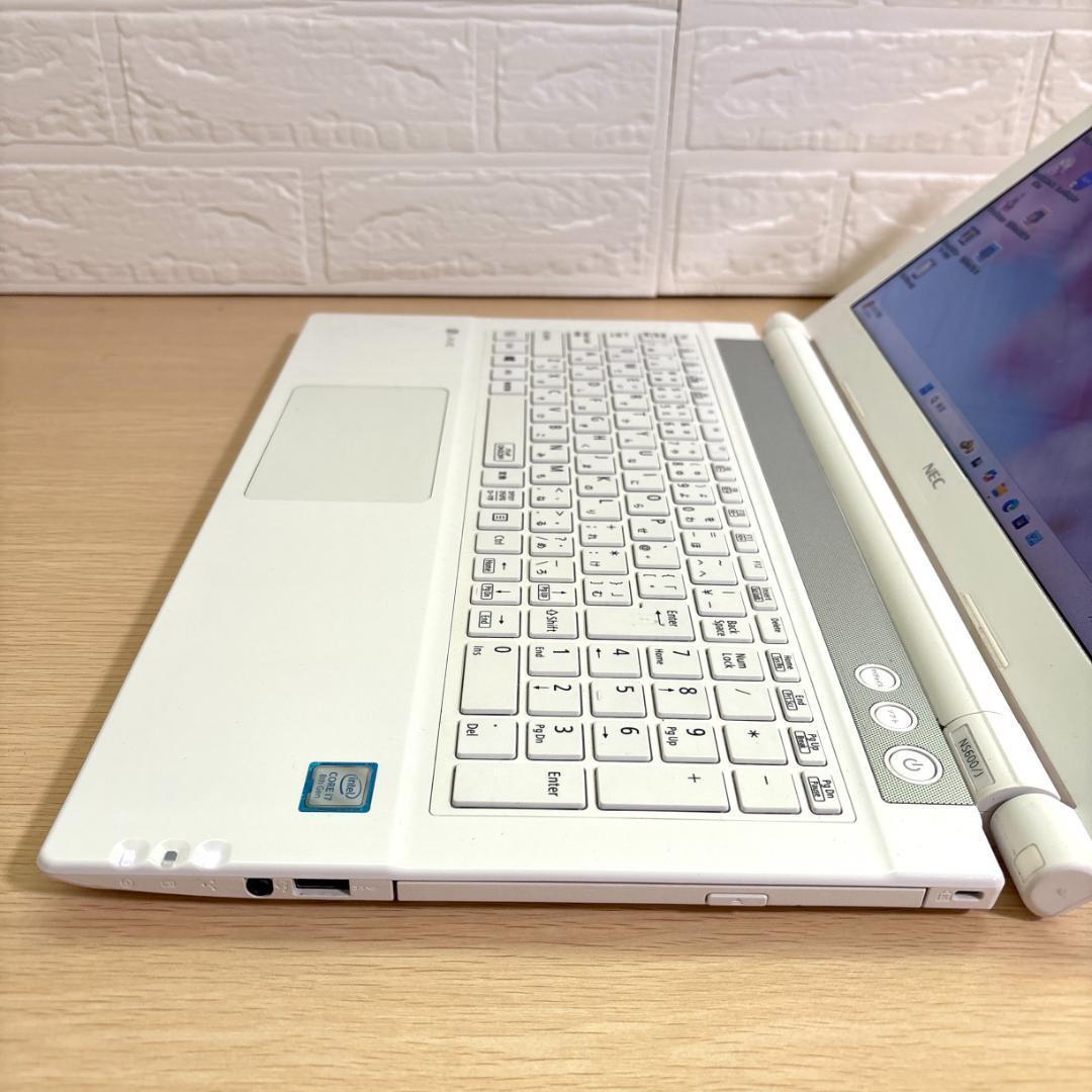 フルHD！NECノートパソコンホワイトCore i7 SSD Windows11