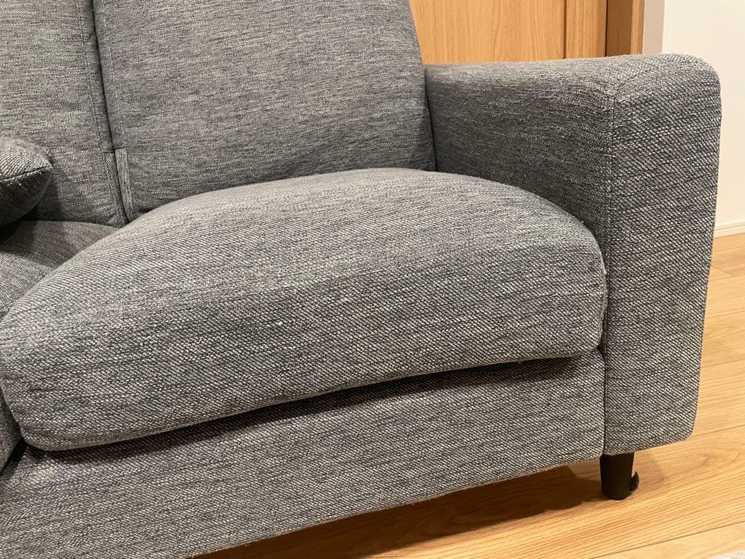 【中古】ニトリ　布張りカウチソファ(CA2 DR) 幅187cm