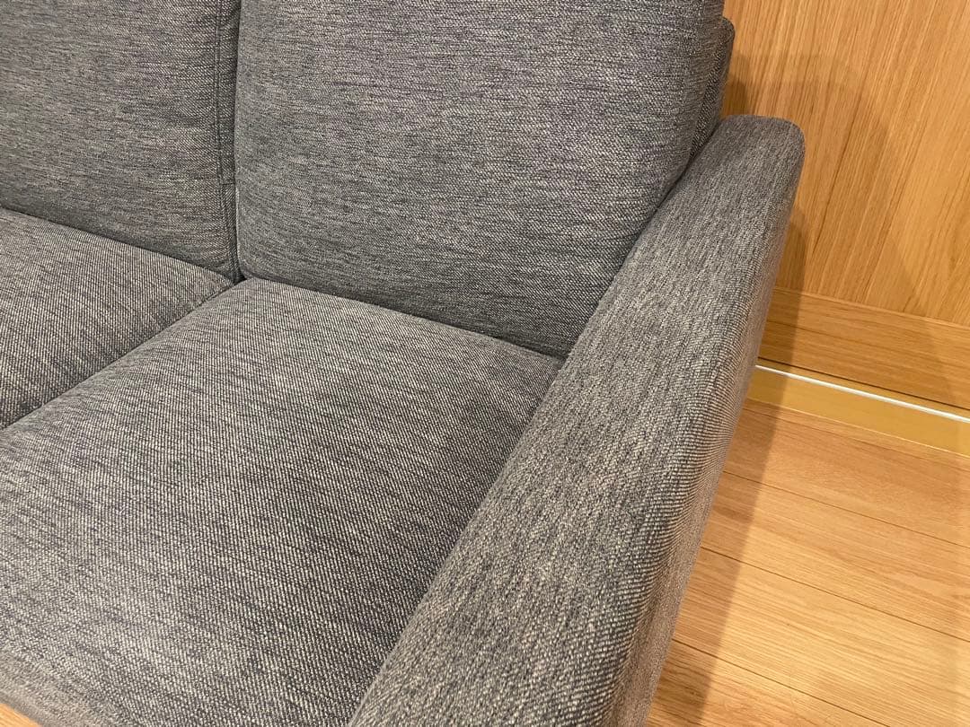 【中古】ニトリ　布張りカウチソファ(CA2 DR) 幅187cm