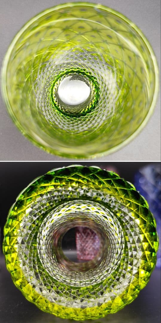 未使用品☆篠崎清一 江戸切子「連星」タンブラーグラス（切子 江戸切子 薩摩切子）