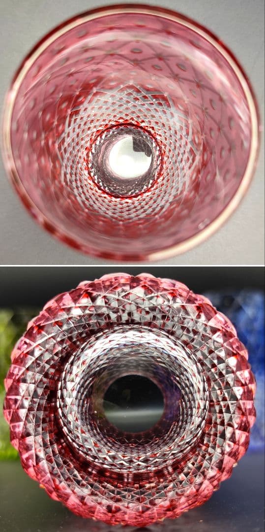 未使用品☆篠崎清一 江戸切子「連星」タンブラーグラス（切子 江戸切子 薩摩切子）